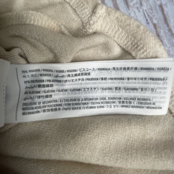 Abercrombie Fitch Sweater Womens Size Medium Ivory Cardigan Long Sleeve Grandpa - Picture 5 of 8